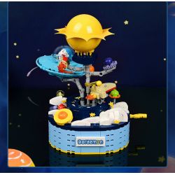 KEEPPLEY K20421 20421 non  CHUYẾN PHIÊU LƯU VŨ TRỤ bộ đồ chơi xếp lắp ráp ghép mô hình Doraemon Mèo Máy Thông Minh