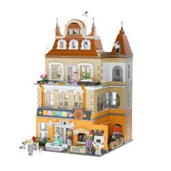 PANTASY 55001 non  TIỆM BÁNH ÂU bộ đồ chơi xếp lắp ráp ghép mô hình Modular Buildings Mô Hình Nhà Cửa 3000 khối