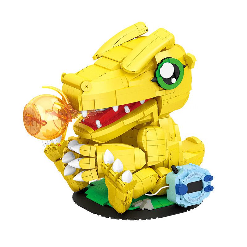SEMBO 609323 non  PHIÊN BẢN AGUMON COLLECTOR bộ đồ chơi xếp lắp ráp ghép mô hình Digimon Adventure Cuộc Phưu Lưu Của Quái Vật Số 1805 khối