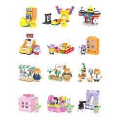 WISE BLOCK HA382001 382001 non  LOẠI BỎ NHỮNG RẮC RỐI CỦA BẢO TÀNG CUỘC SỐNG bộ đồ chơi xếp lắp ráp ghép mô hình Movie & Game HAPPY LIFE Phim Và Trò Chơi