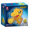 SEMBO 609323 non  PHIÊN BẢN AGUMON COLLECTOR bộ đồ chơi xếp lắp ráp ghép mô hình Digimon Adventure Cuộc Phưu Lưu Của Quái Vật Số 1805 khối