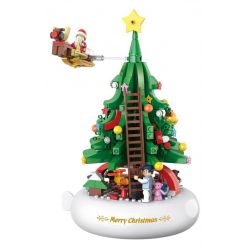 ZHEGAO QL1024 1024 non  CÂY GIÁNG SINH bộ đồ chơi xếp lắp ráp ghép mô hình Christmas 407 khối