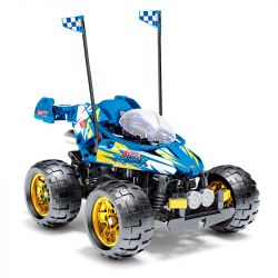 SEMBO 701901 non  BLUE CYCLONE Q CÔNG NGHỆ XE HƠI ĐIỀU KHIỂN TỪ XA STUNTS bộ đồ chơi xếp lắp ráp ghép mô hình  CARS BLUE WHIRLWIND Q Kỹ Thuật Công Nghệ Cao Mô Hình Phương Tiện 388 khối
