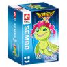 SEMBO 609311 non  QUÁI THÚ BARU bộ đồ chơi xếp lắp ráp ghép mô hình Digimon Adventure Cuộc Phưu Lưu Của Quái Vật Số 133 khối