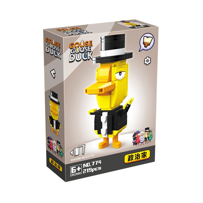 RENZAIMA 774 non  GIẾT NGỖNG VÀ VỊT CÁC CHÍNH TRỊ GIA bộ đồ chơi xếp lắp ráp ghép mô hình Movie & Game GOOSE DUCK Phim Và Trò Chơi 219 khối