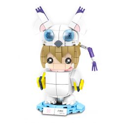 SEMBO 609307 non  ÁNH SÁNG YAGAMI bộ đồ chơi xếp lắp ráp ghép mô hình Digimon Adventure Cuộc Phưu Lưu Của Quái Vật Số 292 khối