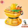 ZHEGAO CW6006 6006 non  NHÀ HÀNG LẨU bộ đồ chơi xếp lắp ráp ghép mô hình 328 khối