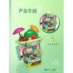 ZHEGAO CW6005 6005 non  CỬA HÀNG MATCHA bộ đồ chơi xếp lắp ráp ghép mô hình 316 khối