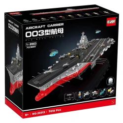 GULY 20313 non  TÀU SÂN BAY LOẠI 003 tỷ lệ 1:250 bộ đồ chơi xếp lắp ráp ghép mô hình Military Army AIRCRAFT CARRIER Quân Sự Bộ Đội 7018 khối