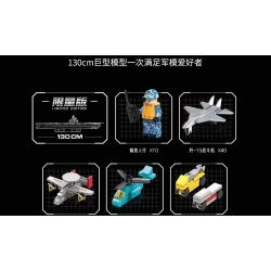 GULY 20313 non  TÀU SÂN BAY LOẠI 003 tỷ lệ 1:250 bộ đồ chơi xếp lắp ráp ghép mô hình Military Army AIRCRAFT CARRIER Quân Sự Bộ Đội 7018 khối