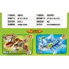 MINGDI 10032 non  DINOSAUR WORLD 8 OVERLON DRAGON CANGLONG TAM GIÁC ORGAN KHÔNG CÓ RĂNG JIANLONG RAPTOR RÂU bộ đồ chơi xếp lắp ráp ghép mô hình Khủng Long 846 khối