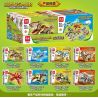 MINGDI 10032 non  DINOSAUR WORLD 8 OVERLON DRAGON CANGLONG TAM GIÁC ORGAN KHÔNG CÓ RĂNG JIANLONG RAPTOR RÂU bộ đồ chơi xếp lắp ráp ghép mô hình Khủng Long 846 khối
