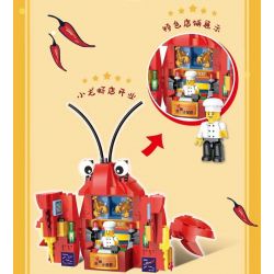 ZHEGAO CW6003 6003 non  CỬA HÀNG TÔM CÀNG ĐẶC TRƯNG bộ đồ chơi xếp lắp ráp ghép mô hình 331 khối