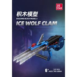 JIESTAR 58004 non  MÓNG SÓI BĂNG bộ đồ chơi xếp lắp ráp ghép mô hình  ICE-WOLF CLAW Kỹ Thuật Công Nghệ Cao Mô Hình Phương Tiện 217 khối