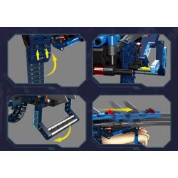 JIESTAR 58004 non  MÓNG SÓI BĂNG bộ đồ chơi xếp lắp ráp ghép mô hình  ICE-WOLF CLAW Kỹ Thuật Công Nghệ Cao Mô Hình Phương Tiện 217 khối