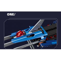 JIESTAR 58004 non  MÓNG SÓI BĂNG bộ đồ chơi xếp lắp ráp ghép mô hình  ICE-WOLF CLAW Kỹ Thuật Công Nghệ Cao Mô Hình Phương Tiện 217 khối