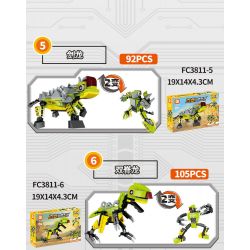 FORANGE FC3811 3811 non  BẠO LỰC TỪ TÍNH KẾT HỢP WANGLONG 8 RỒNG CỔ DÀI CÁNH TYRANT TYRANNOSAURUS JIANLONG CỘT SỐNG ĐÔI TAM GIÁC RẮN bộ đồ chơi xếp lắp ráp ghép mô hình Creator DIVERSE COMBINATIONS Sáng Tạo 773 khối