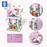 ZHEGAO 00304 non  CHẾ ĐỘ XEM PHỐ LILY bộ đồ chơi xếp lắp ráp ghép mô hình LILIUM BROWNII 380 khối