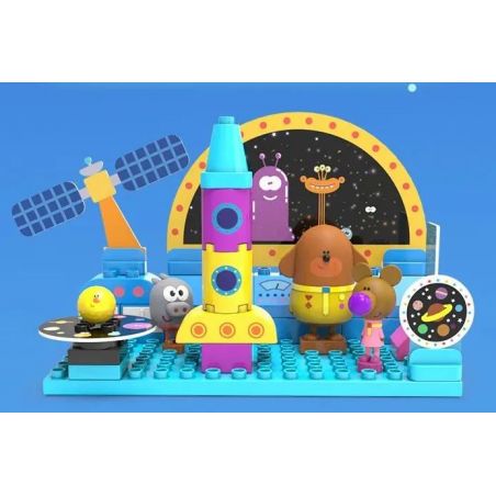 CADA DOUBLEE C31011 31011 non  CHÀO! NÉ TRÁNH HUY HIỆU KHÔNG GIAN bộ đồ chơi xếp lắp ráp ghép mô hình Movie & Game HEY DUGGEE Phim Và Trò Chơi 37 khối