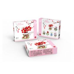 ZHEGAO 00303 non  CHẾ ĐỘ XEM ĐƯỜNG MẬN bộ đồ chơi xếp lắp ráp ghép mô hình PLUM BLOSSOM 271 khối