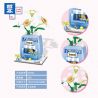 ZHEGAO 00302 non  HOA THỦY TIÊN CHẾ ĐỘ XEM PHỐ bộ đồ chơi xếp lắp ráp ghép mô hình NARCISSUS TAZETTA 369 khối