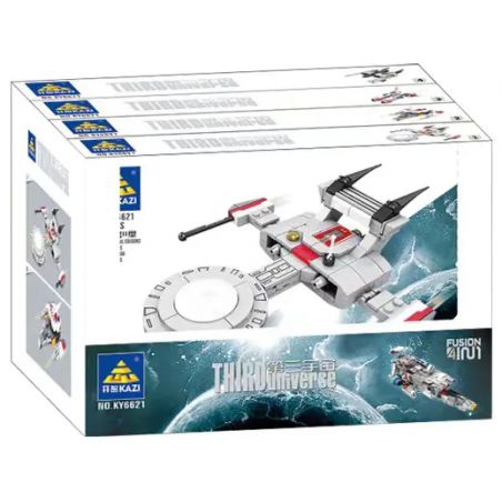 Kazi KY6621 6621 non  PHÁO ĐÀI NHẢY 4 TRONG 1 bộ đồ chơi xếp lắp ráp ghép mô hình The Third Universe Vũ Trụ Thứ 3