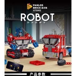 PanlosBrick 675005 Panlos Brick 675005 non  XE TẢI BIẾN HÌNH OPTIMUS PRIME MECHA bộ đồ chơi xếp lắp ráp ghép mô hình ROBOT 771 khối