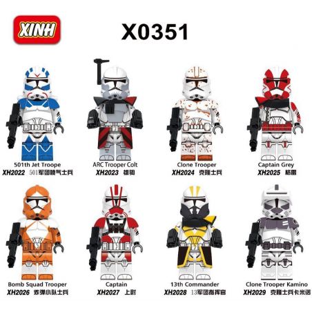 XINH X0351 0351 2022 2023 2024 2025 2026 2027 2028 2029 non  CHIẾN TRANH GIỮA CÁC VÌ SAO NHÂN VẬT NHỎ 8 LOẠI bộ đồ chơi xếp lắp ráp ghép mô hình Star Wars