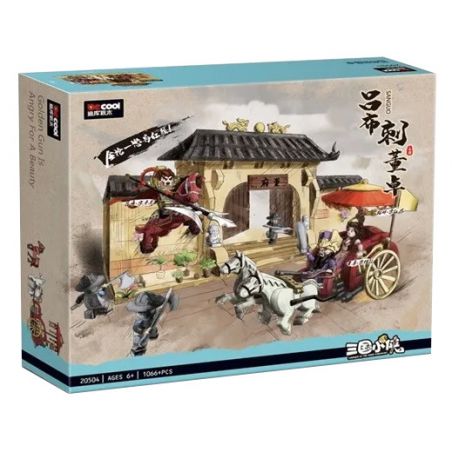 Decool 20504 Jisi 20504 non  LU BU ĐÔNG ZHUO bộ đồ chơi xếp lắp ráp ghép mô hình Three Kingdoms Tam Quốc Diễn Nghĩa 1066 khối