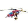 CRA-Z-ART LITE BRIX 35822 non  MÁY BAY TRỰC THĂNG CỨU HỘ bộ đồ chơi xếp lắp ráp ghép mô hình City RESCUE COPTER VEHICLE Thành Phố