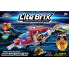 CRA-Z-ART LITE BRIX 35822 non  MÁY BAY TRỰC THĂNG CỨU HỘ bộ đồ chơi xếp lắp ráp ghép mô hình City RESCUE COPTER VEHICLE Thành Phố