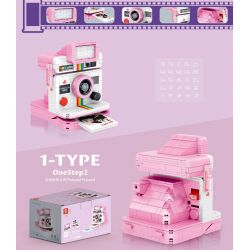 ZHEGAO 00909 non  ẢNH CHỤP MÀN HÌNH POLAROID bộ đồ chơi xếp lắp ráp ghép mô hình Creator Expert POLAROID 1-TYPE ONESTEP2 Chuyên Gia Sáng Tạo 628 khối