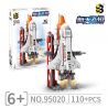 B BRAND 95020 non  TÀU CON THOI MINI bộ đồ chơi xếp lắp ráp ghép mô hình Space SPACE SHUTTLE Thám Hiểm Không Gian 110 khối