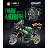 FORANGE FC9304 9304 non  XE MÁY CHIBIANJI BIẾN HÌNH MÀU XANH LÁ CÂY bộ đồ chơi xếp lắp ráp ghép mô hình  ENGINE MORPH Kỹ Thuật Công Nghệ Cao Mô Hình Phương Tiện 515 khối