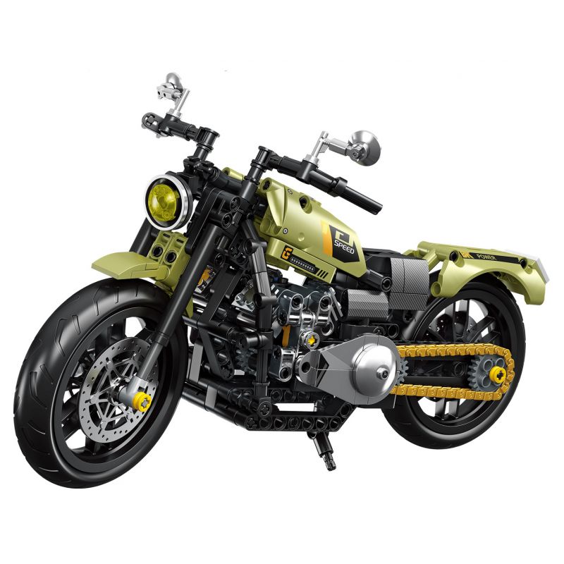 FORANGE FC9303 9303 non  CHIBIN JIJI XE MÁY BIẾN DẠNG MÀU VÀNG bộ đồ chơi xếp lắp ráp ghép mô hình  ENGINE MORPH Kỹ Thuật Công Nghệ Cao Mô Hình Phương Tiện 479 khối