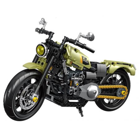 FORANGE FC9303 9303 non  CHIBIN JIJI XE MÁY BIẾN DẠNG MÀU VÀNG bộ đồ chơi xếp lắp ráp ghép mô hình  ENGINE MORPH Kỹ Thuật Công Nghệ Cao Mô Hình Phương Tiện 479 khối