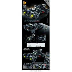 PanlosBrick 666038 Panlos Brick 666038 non  BAT CARIOT. bộ đồ chơi xếp lắp ráp ghép mô hình The  Batman Movie RACING BATMOBILE Người Dơi Bảo Vệ Gotham 328 khối