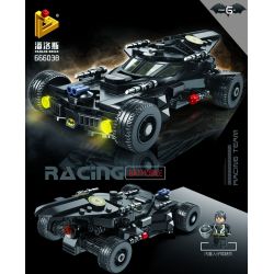 PanlosBrick 666038 Panlos Brick 666038 non  BAT CARIOT. bộ đồ chơi xếp lắp ráp ghép mô hình The  Batman Movie RACING BATMOBILE Người Dơi Bảo Vệ Gotham 328 khối