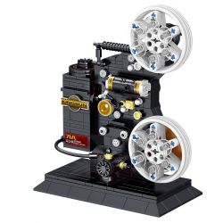 ZHEGAO 00907 non  MÁY CHIẾU CỔ ĐIỂN KEYSTONE bộ đồ chơi xếp lắp ráp ghép mô hình Creator Expert KINGSUN 71A KD-8 DIGITAL CAMERA Chuyên Gia Sáng Tạo 436 khối