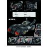 PanlosBrick 666037 Panlos Brick 666037 non  BAT CARIOT. bộ đồ chơi xếp lắp ráp ghép mô hình The  Batman Movie RACING BATMOBILE Người Dơi Bảo Vệ Gotham 320 khối