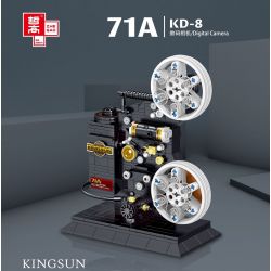 ZHEGAO 00907 non  MÁY CHIẾU CỔ ĐIỂN KEYSTONE bộ đồ chơi xếp lắp ráp ghép mô hình Creator Expert KINGSUN 71A KD-8 DIGITAL CAMERA Chuyên Gia Sáng Tạo 436 khối