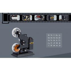 ZHEGAO 00907 non  MÁY CHIẾU CỔ ĐIỂN KEYSTONE bộ đồ chơi xếp lắp ráp ghép mô hình Creator Expert KINGSUN 71A KD-8 DIGITAL CAMERA Chuyên Gia Sáng Tạo 436 khối