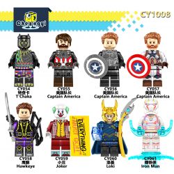 CHENGYI CY058 CY059 CY060 CY061 CY1008 1008 CY054 CY055 CY056 CY057 non  8 NHÂN VẬT SIÊU ANH HÙNG bộ đồ chơi xếp lắp ráp ghép mô hình Super Heroes Siêu Nhân Anh Hùng