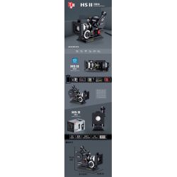 ZHEGAO 00906 non  MÁY ẢNH ARRI CỔ ĐIỂN bộ đồ chơi xếp lắp ráp ghép mô hình Creator Expert AOLIFLEX HS II SR16 DIGITAL CAMERA Chuyên Gia Sáng Tạo 608 khối