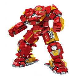 LEDUO 76107 non  MECHA CHỐNG HULK MK45 bộ đồ chơi xếp lắp ráp ghép mô hình Marvel Super Heroes Siêu Anh Hùng Marvel 977 khối