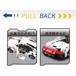 PROGRESS MODEL 10237 non  XE BUÝT KÉO TRỞ LẠI PORSCHE 911 bộ đồ chơi xếp lắp ráp ghép mô hình SPEED & FURIOUS 537 khối