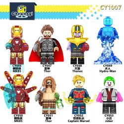 CHENGYI CY1007 1007 CY046 CY047 CY048 CY049 CY050 CY051 CY052 CY053 non  8 NHÂN VẬT SIÊU ANH HÙNG bộ đồ chơi xếp lắp ráp ghép mô hình Super Heroes Siêu Nhân Anh Hùng