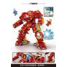 LEDUO 76107 non  MECHA CHỐNG HULK MK45 bộ đồ chơi xếp lắp ráp ghép mô hình Marvel Super Heroes Siêu Anh Hùng Marvel 977 khối
