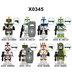 XINH X0345 0345 1972 1973 1974 1975 1976 1977 1978 1979 non  CHIẾN TRANH GIỮA CÁC VÌ SAO NHÂN VẬT NHỎ 8 LOẠI bộ đồ chơi xếp lắp ráp ghép mô hình Star Wars