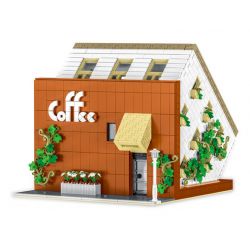MorkModel 10209 Mork Model 10209 non  QUÁN CÀ PHÊ LỘN NGƯỢC bộ đồ chơi xếp lắp ráp ghép mô hình Modular Buildings UPSIDE DOWN CAFE Mô Hình Nhà Cửa 3118 khối